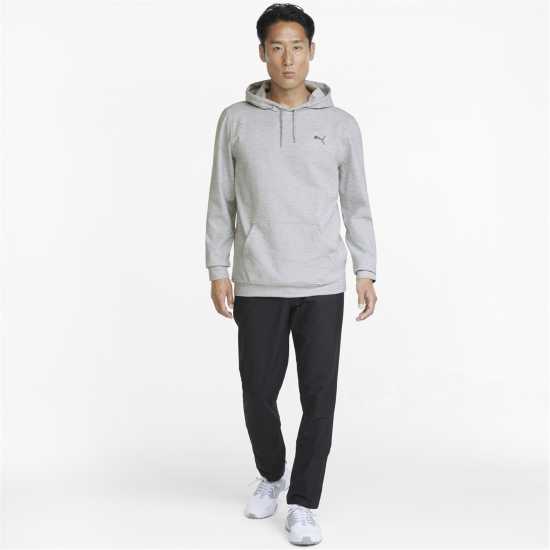 Puma Cloudspun Progress Hoodie Mens Сиво пухкаво Мъжки пуловери и жилетки