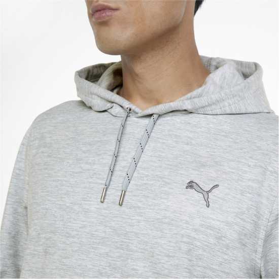 Puma Cloudspun Progress Hoodie Mens Сиво пухкаво Мъжки пуловери и жилетки