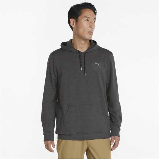 Puma Cloudspun Progress Hoodie Mens Черно Пума Голф облекло