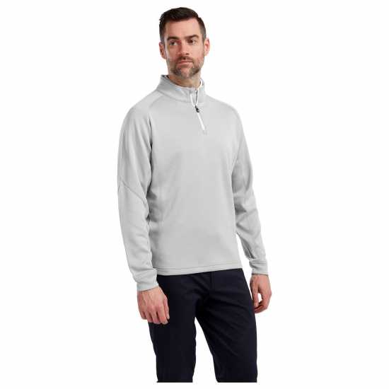 Footjoy Мъжки Пуловер Chillout Pull Over Mens Сиво Мъжки пуловери и жилетки