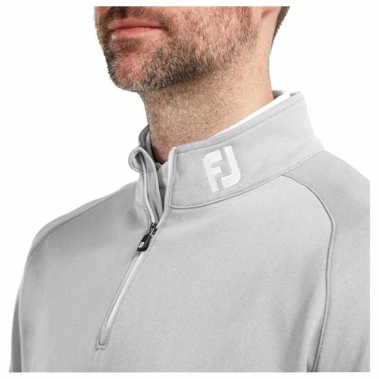 Footjoy Мъжки Пуловер Chillout Pull Over Mens Сиво Мъжки пуловери и жилетки