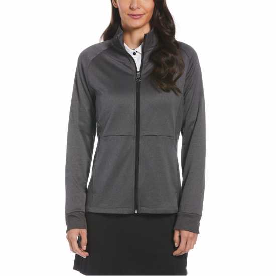 Callaway Дамско Яке Mid Layer Fleece Jacket Womens Кавиар Хизър Голф облекло