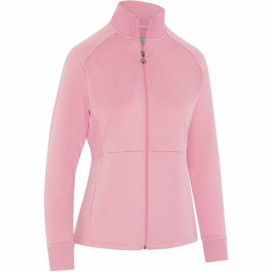 Callaway Дамско Яке Mid Layer Fleece Jacket Womens Pink Nectar Htr Дрехи за голф