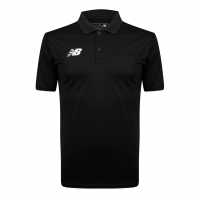 Блуза С Яка New Balance Polo Shirt Sn99 Черно Мъжки тениски с яка