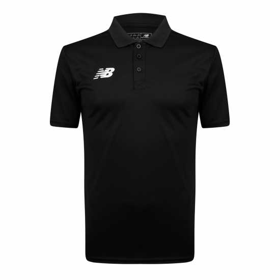 Блуза С Яка New Balance Polo Shirt Sn99 Черно Мъжки тениски с яка