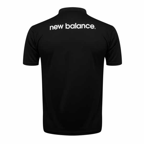 Блуза С Яка New Balance Polo Shirt Sn99 Черно Мъжки тениски с яка