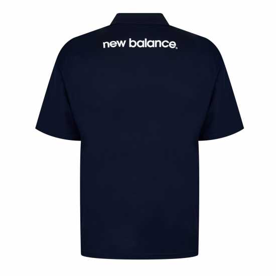 Блуза С Яка New Balance Polo Shirt Sn99 Морска синьо Атлетика