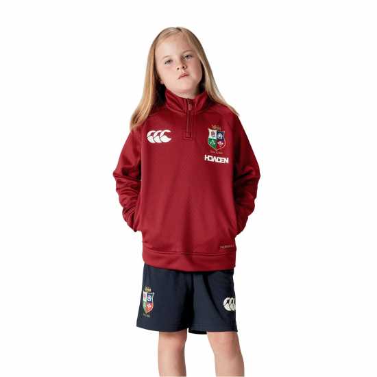 Полар Подрастващи Деца Canterbury British And Irish Lions 2024 Quarter Zip Fleece Juniors  British And Irish Lions