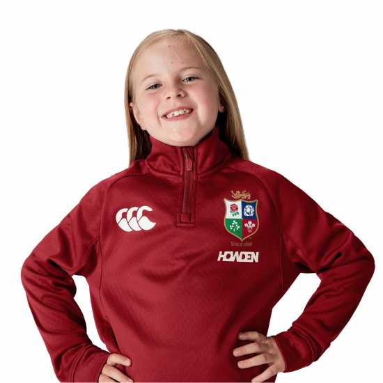 Полар Подрастващи Деца Canterbury British And Irish Lions 2024 Quarter Zip Fleece Juniors  British And Irish Lions