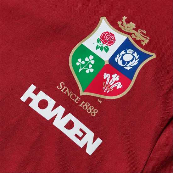 Canterbury British And Irish Lions 2024 Cotton T-Shirt Juniors Червена Далия British And Irish Lions