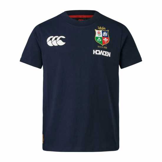 Canterbury British And Irish Lions 2024 Cotton T-Shirt Juniors Тъмно сапфир British And Irish Lions