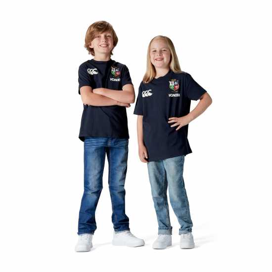 Canterbury British And Irish Lions 2024 Cotton T-Shirt Juniors Тъмно сапфир British And Irish Lions