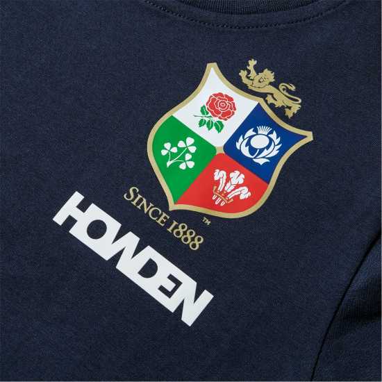 Canterbury British And Irish Lions 2024 Cotton T-Shirt Juniors Тъмно сапфир British And Irish Lions