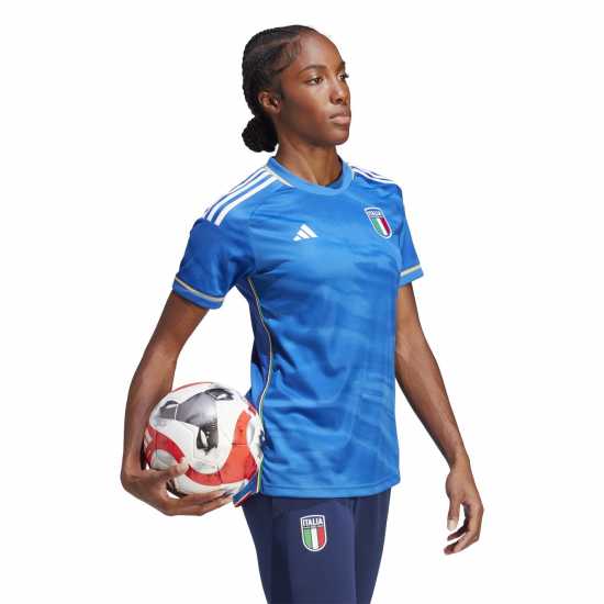 Adidas Домакинска Футболна Фланелка Italy Home Shirt 2023 Womens  Дамско облекло плюс размер