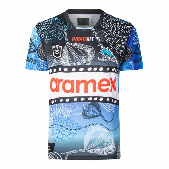 Мъжка Риза Classic Sportswear Cronulla Sharks 2024 Indigenous Shirt Mens  Мъжко облекло за едри хора