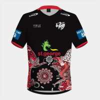 Мъжка Риза Classic Sportswear St. George Illawarra Dragons 2024 Indigenous Training T-Shirt Mens  Мъжко облекло за едри хора