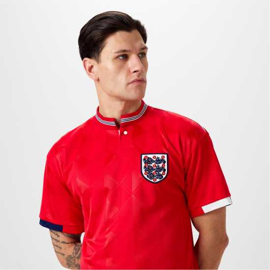 Score Draw England Away Shirt 1989 Adults  Мъжко облекло за едри хора