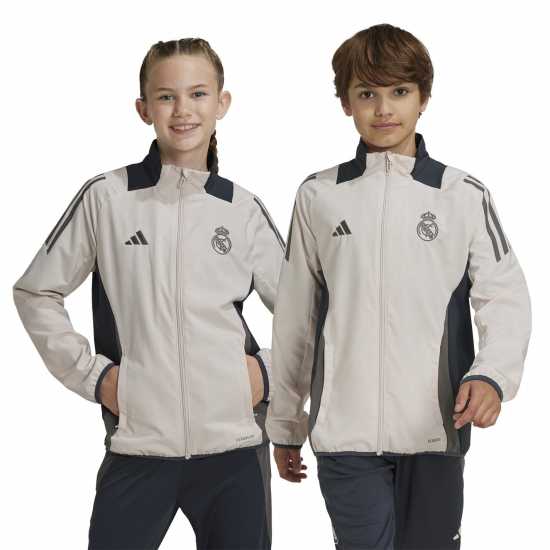 Adidas Детско Спортно Горнище Real Madrid Tiro 24 Presentation Track Top Juniors  Футболни тренировъчни якета