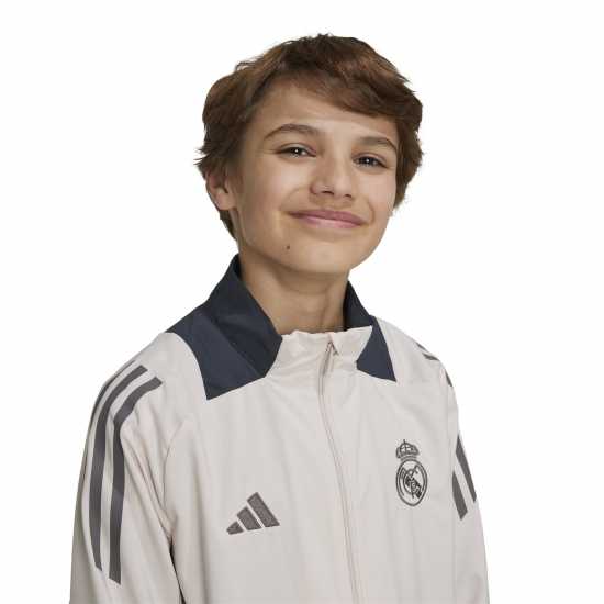 Adidas Детско Спортно Горнище Real Madrid Tiro 24 Presentation Track Top Juniors  Футболни тренировъчни якета