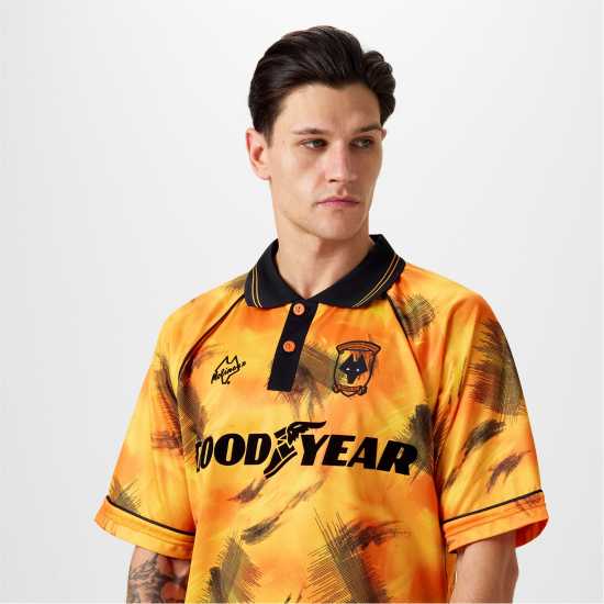 Score Draw Wolverhampton Wanderers '92 Home Shirt Adults  Мъжко облекло за едри хора