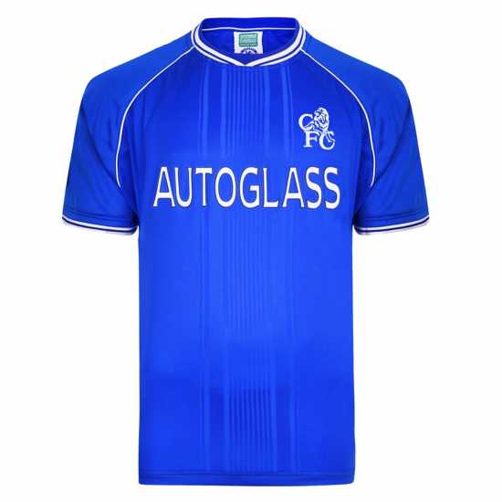 Score Draw Домакинска Футболна Фланелка Chelsea Fc Home Shirt 2000/2001 Mens  Мъжко облекло за едри хора