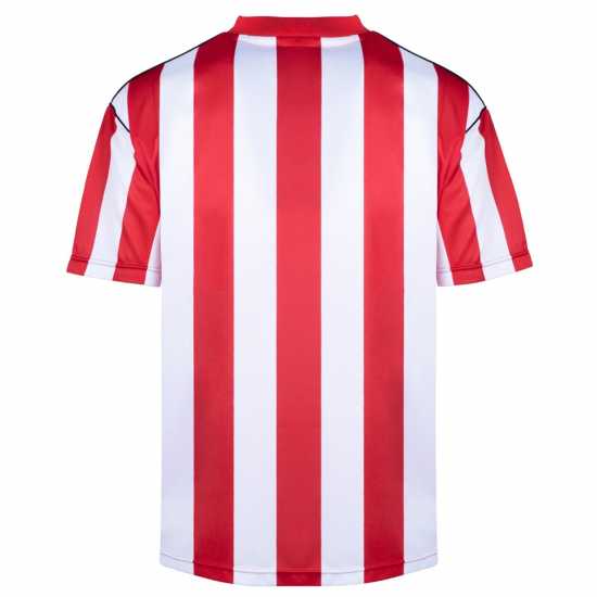 Score Draw Домакинска Футболна Фланелка Sunderland Home Shirt 1989/1990 Adults  Мъжко облекло за едри хора