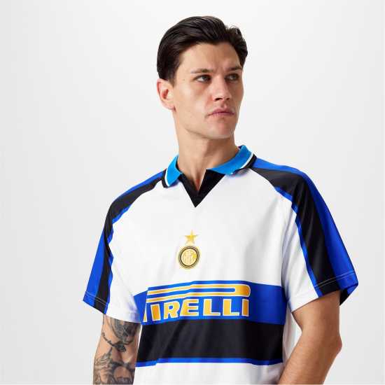 Score Draw Internazionale Retro Away Shirt 1996 1997 Adults  Футболни тренировъчни горнища