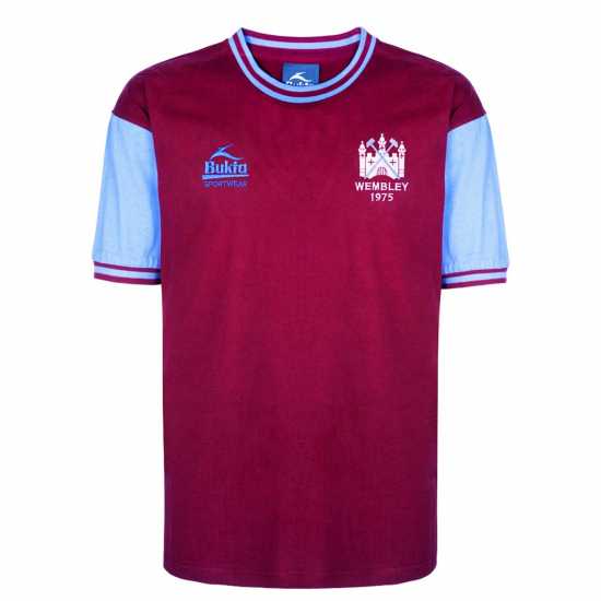 Score Draw West Ham United Fa Cup Final Shirt 1975 Adults  Мъжко облекло за едри хора