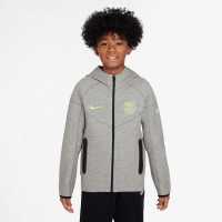 Nike Barcelona Tech Fleece Full-Zip Hoodie 2024 2025 Juniors  Футболни екипи за бягане