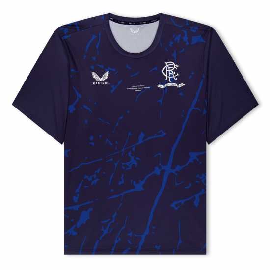 Castore Rangers Short Sleeve Training 2022 Top Adults Морска синьо 