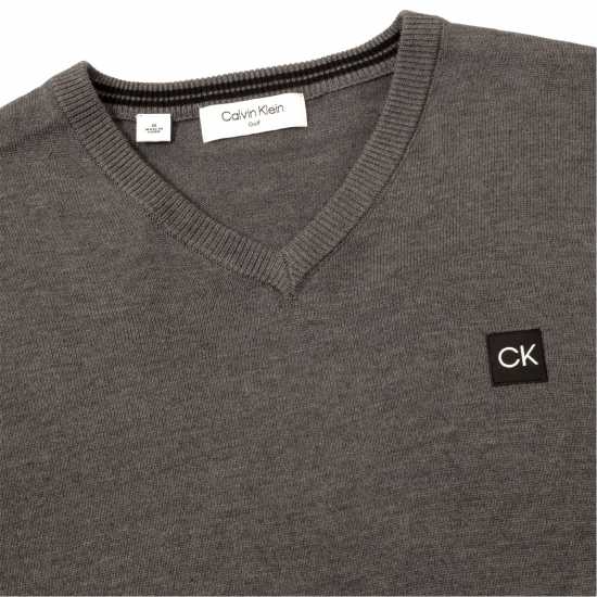 Calvin Klein Golf G Lw V Nk Swtr Sn99 Угъл Мъжки пуловери и жилетки