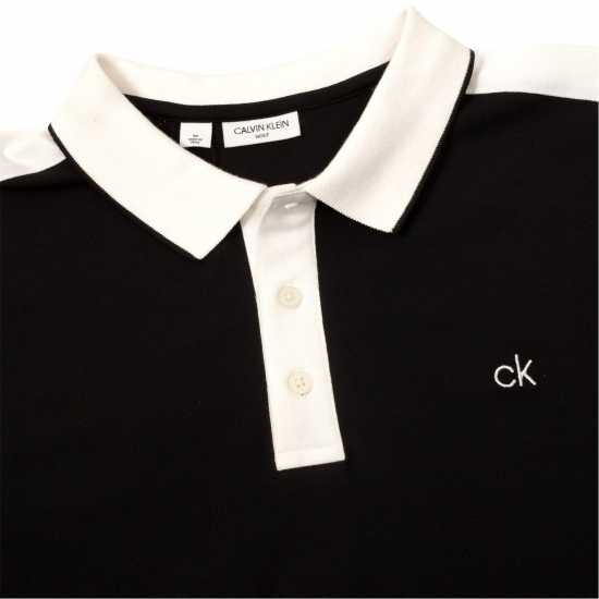 Calvin Klein Golf G Drytc Polo Sn99 Черно/Бяло Мъжко облекло за едри хора