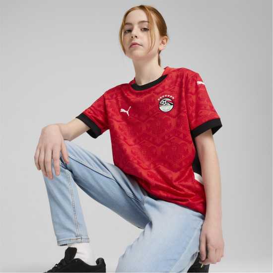 Puma Домакинска Футболна Фланелка Egypt Home Shirt 2025 Juniors  