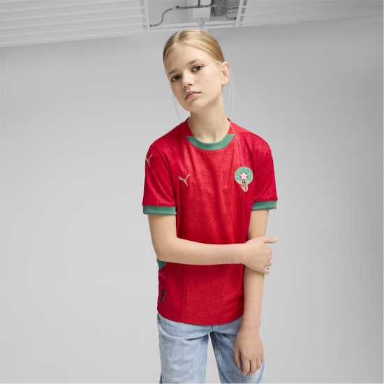 Puma Домакинска Футболна Фланелка Morocco Home Shirt 2025 Juniors  