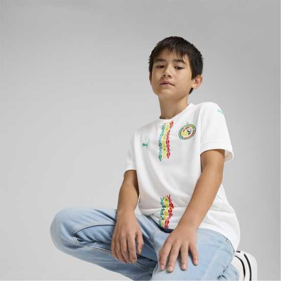 Puma Домакинска Футболна Фланелка Senegal Home Shirt 2025 Juniors  