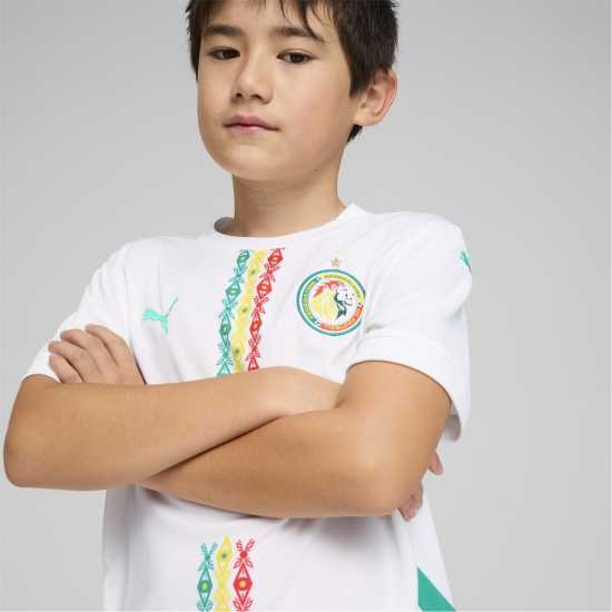 Puma Домакинска Футболна Фланелка Senegal Home Shirt 2025 Juniors  