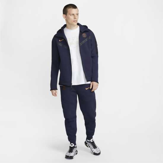 Nike Paris Saint-Germain Tech Fleece Windrunner Men'S Full-Zip Hoodie Tracksuit Top Mens  Футболни тренировъчни якета