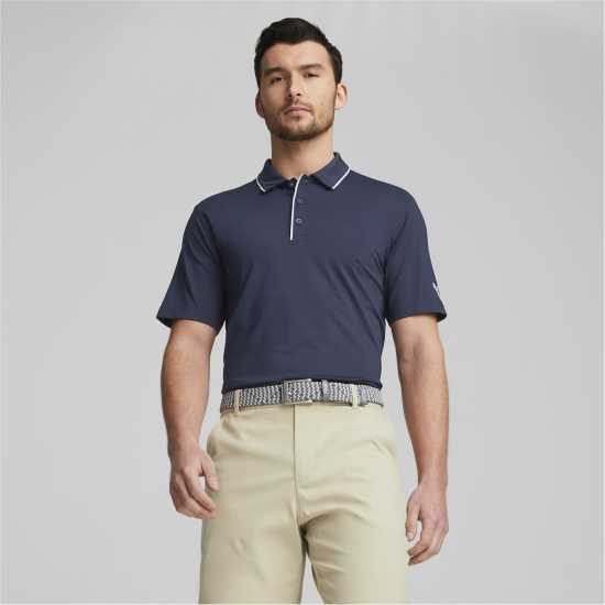 Puma Мъжка Блуза С Яка Mattr Bridges Polo Shirt Mens Морско синьо/Черно Мъжки тениски с яка