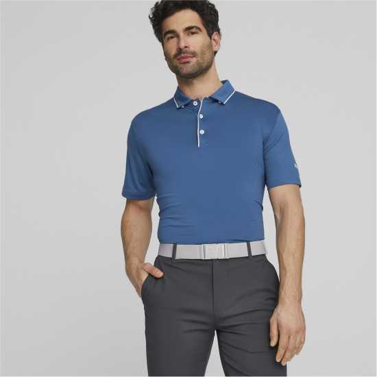 Puma Мъжка Блуза С Яка Mattr Bridges Polo Shirt Mens Езерен синьо Шапки за голф и козирки