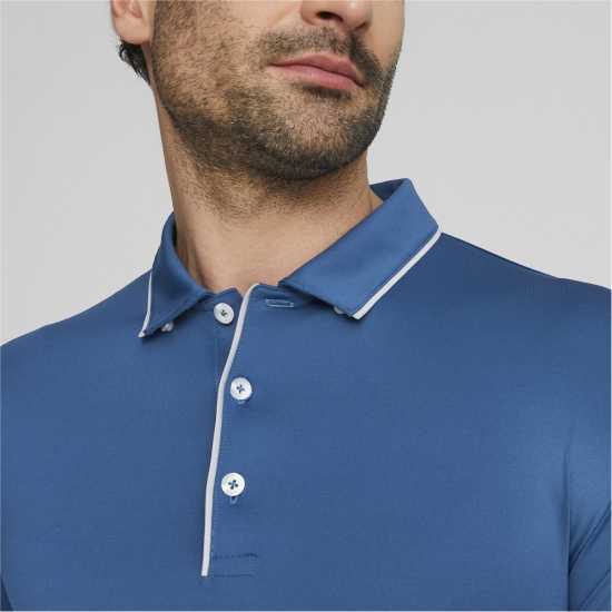 Puma Мъжка Блуза С Яка Mattr Bridges Polo Shirt Mens Езерен синьо Шапки за голф и козирки