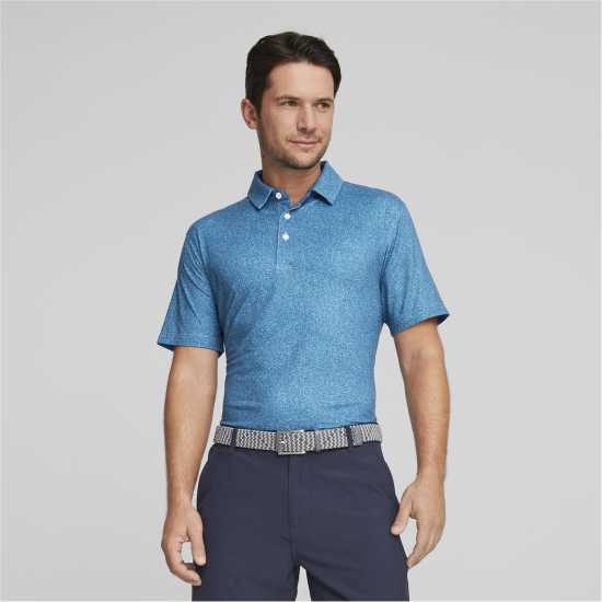 Puma Мъжка Блуза С Яка Cloudspun Primary Polo Shirt Mens Езерен синьо Мъжки тениски с яка