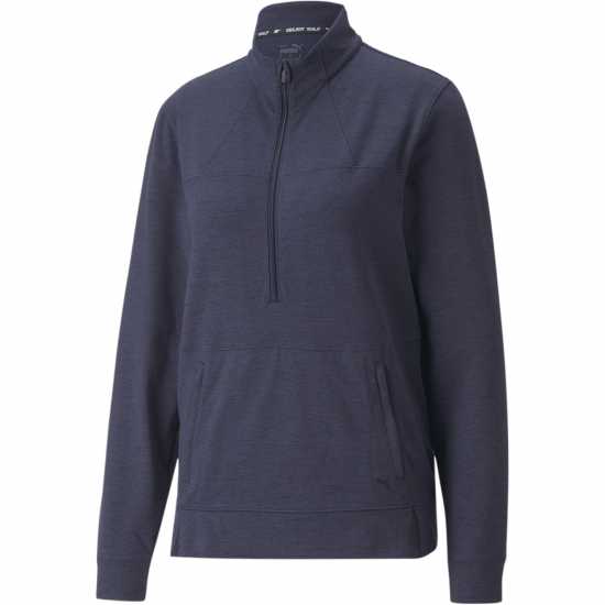 Puma Пуловер С Цип W Cloudspun Rockaway Quarter Zip Jumper Womens Нави блейзър Дамски пуловери и жилетки