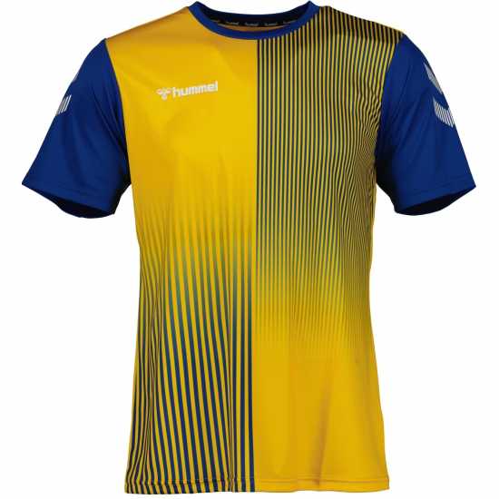 Hummel Mexico Shirt Adults Жълто син/Тъмно син Hummel Mens