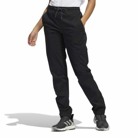 Adidas Provisional Golf Pants Womens Черно Дамско водонепромокаемо облекло