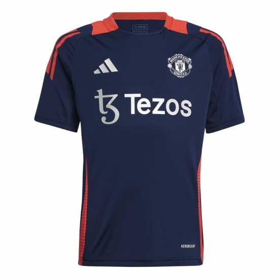 Adidas Manchester United Training Shirt 2024 2025 Juniors  Детски тениски и фланелки