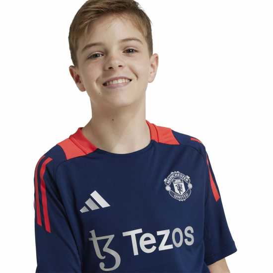 Adidas Manchester United Training Shirt 2024 2025 Juniors  Детски тениски и фланелки