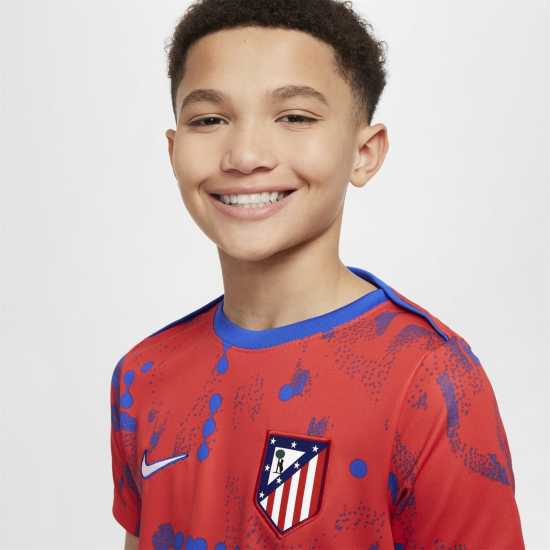 Nike Atletico Madrid Home Pre Match Shirt 2024 2025 Juniors  