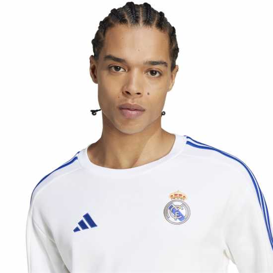 Adidas Real Madrid Dna Sweatshirt 2024 2025 Adults  Мъжко облекло за едри хора