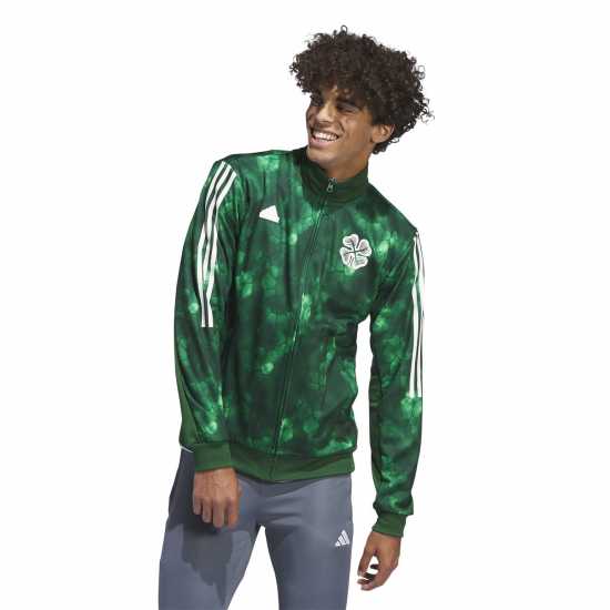 Adidas Celtic Lifestyler Tracksuit Top 2023 2024 Adults  Футболни тренировъчни якета