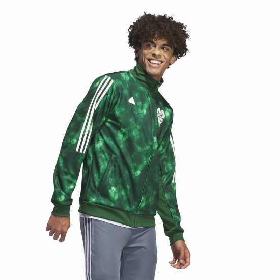 Adidas Celtic Lifestyler Tracksuit Top 2023 2024 Adults  Футболни тренировъчни якета